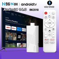 H96 MAX Android 14 TV Stick RK3518 Quad Core ROM 8GB 16GB WIFI6 BT