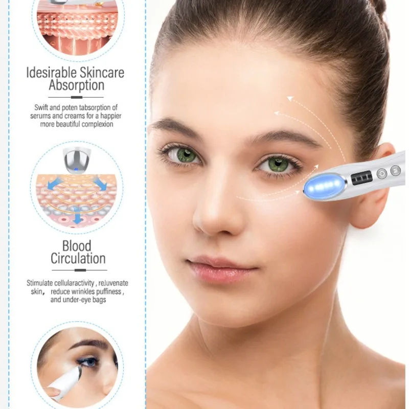 เครื่องนวดหน้าไมโครเคอร์เรนท์ระดับมืออาชีพพร้อมเครื่องนวดรอบดวงตา - อุปกรณ์กระชับผิวหน้าแบบพกพา เหมาะสำหรับเป็นของขวัญดูแลผิว