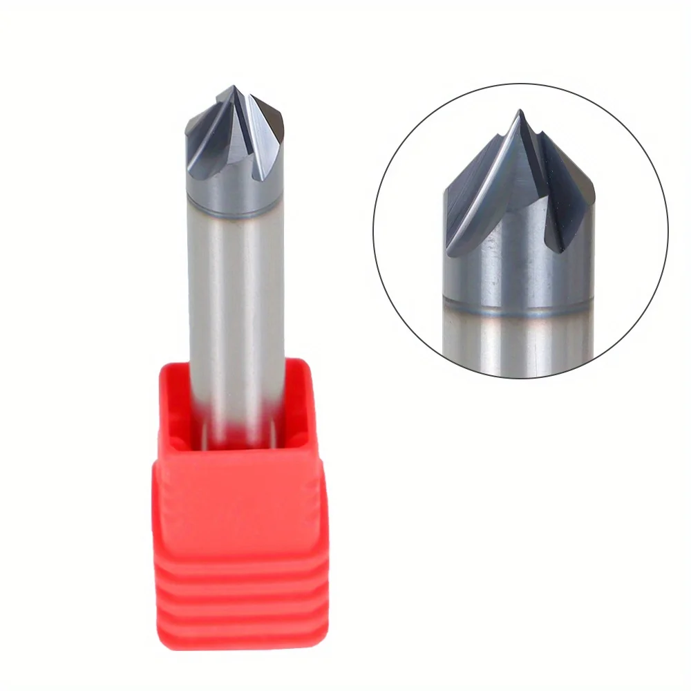 

3/8in Carbide End Mill 4 Flute 90 Degree Tool Steel for Drilling and Milling Tasks for Metal or Wood Products