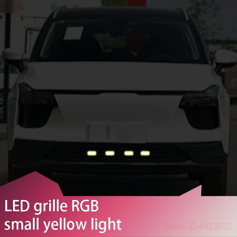 FOR	Aiways RG Nathalie U7 U6 U5	LED RGB grille small yellow light Front Grille Decorative Light