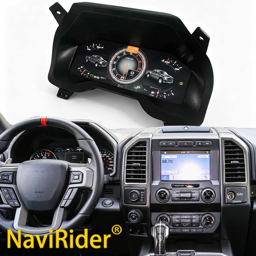 Newly Upgraded For Ford F150 2015-2020 Digital Dashboard Panel LCD Instrument Cluster Gauge Cluster Virtual Cockpit Speedometer