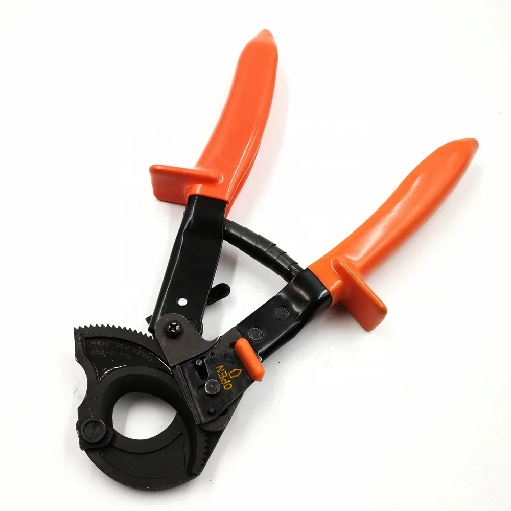 Easy Used Ratcheting Wire Cutting Shears D-240 Heavy Duty Cable Cutter Tools 240 Mechanical Plier