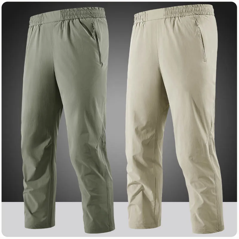 

Plus Size 7XL 8XL Spring Summer Fishing Hiking Long Pants Men Tactical Quick-dry Breathable Nylon Sports Running Cargo Trousers