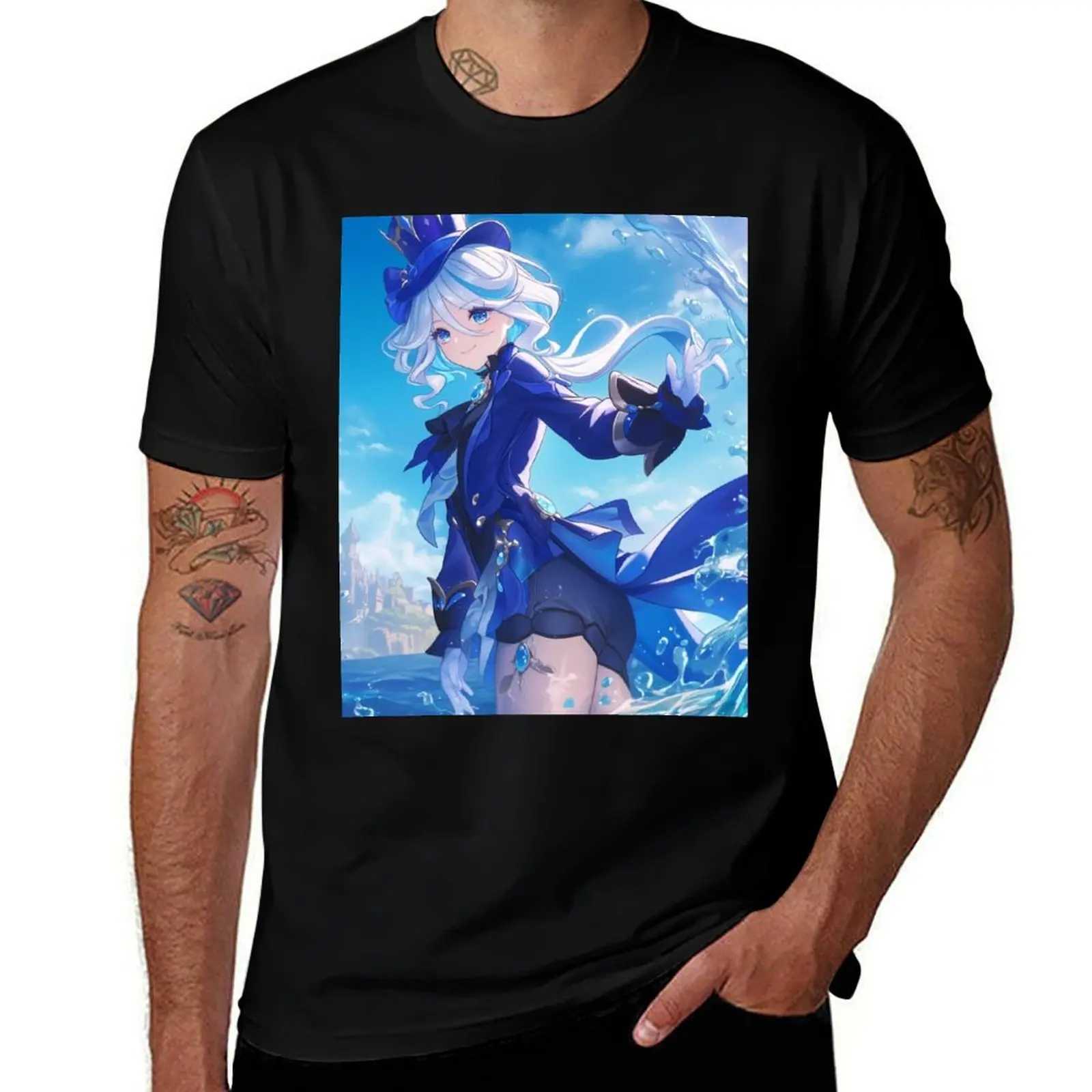 

Furina T-Shirt sports fans valentines boutique clothes essential t shirt shirts graphic tee men