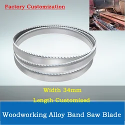Width 34mm Woodworking Alloy Band Saw Blades TCT Carbide Tip for Cutting Hardwood for Brick and Foam Cutting