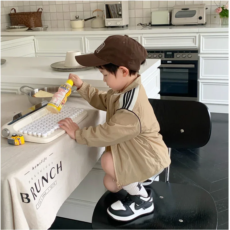 Family Matching Outfits 2023 Summer Boys and Girls Outdoor Wear Set Sunscreen Thin Coat and Shorts Casual Cool Two Piece Set