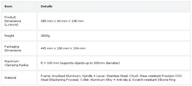9-in-1 Rotationsroller A-Achsen-Schnellspannvorrichtung R6 Drehvorrichtung für NEJE Lasergravur-Aufsatz für Ringe, sphärische Objekte, Tassen – Detail 1