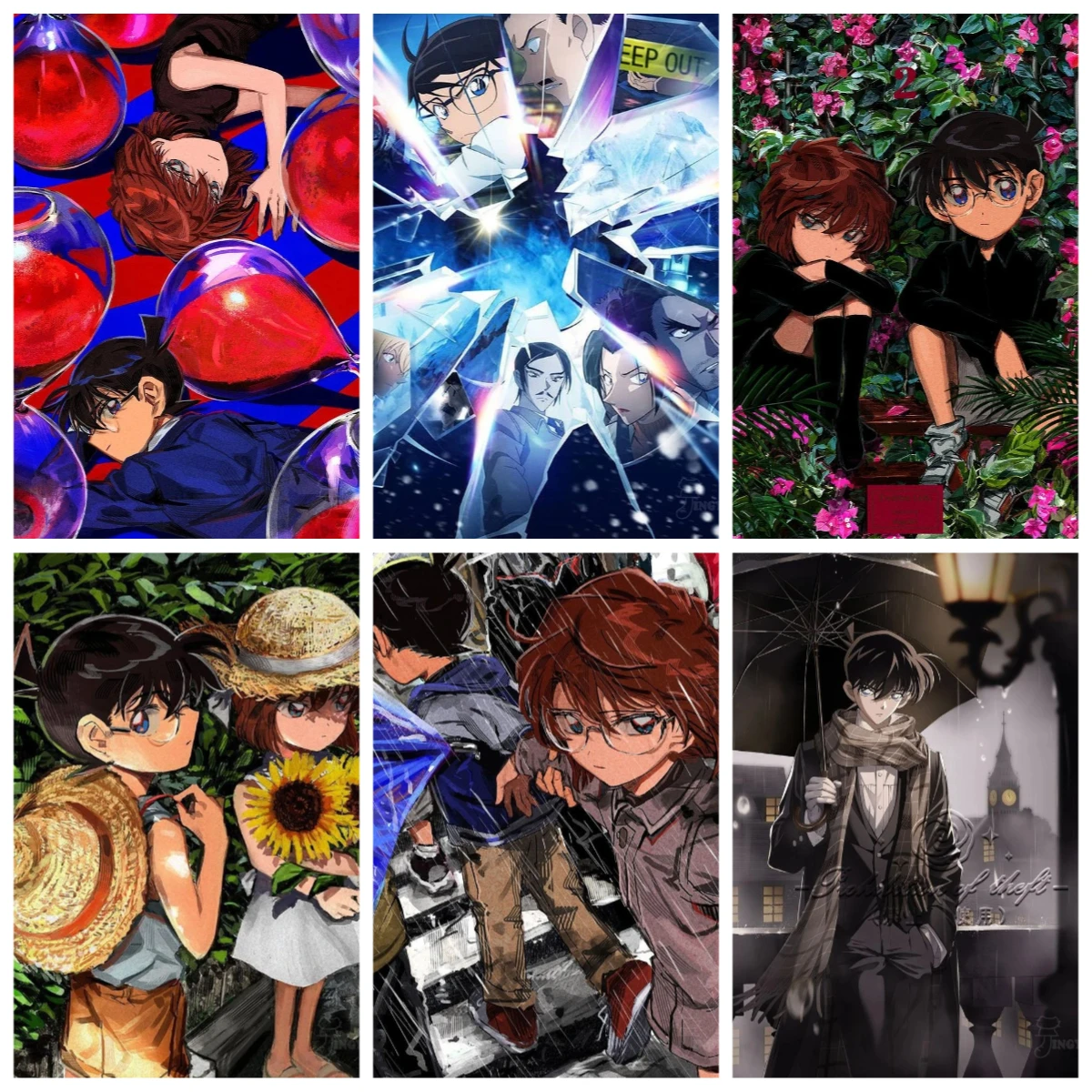 

Пазлы для взрослых (500/1000 элементов) с Конаном Эдогавой и Хайбарой Ай, подходят для взрослых и всей семьи - сложные крупные детали, портативные.