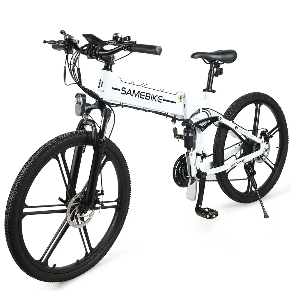 

Folding Electric Bike Full suspension Mountain Off-Road Adult Electric Bicycle 48V10AH 750W High Speed Motor Mileage 80KM Ebike