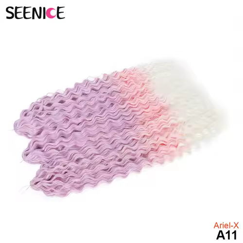 Ariel Curl Hair Water Wave Twist Crochet Hair Synthetic Crochet Braids Ombre Blonde Afro Curls Deep Wave Braiding Hair Extension - Image 21
