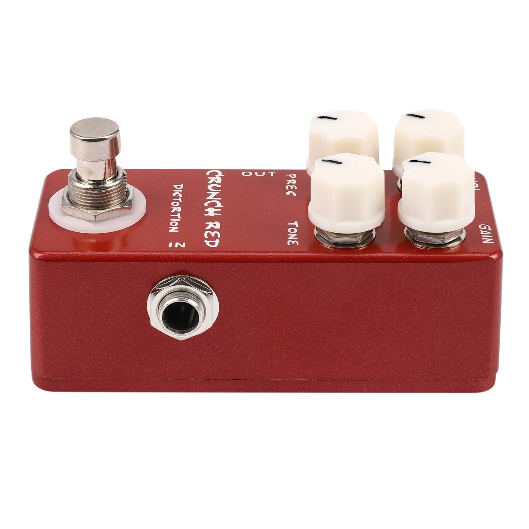 Mosky Mini Guitar Effect Pedal Mini Crunch Red Distortion Guitar Pedal True Bypass Full Metal Shell