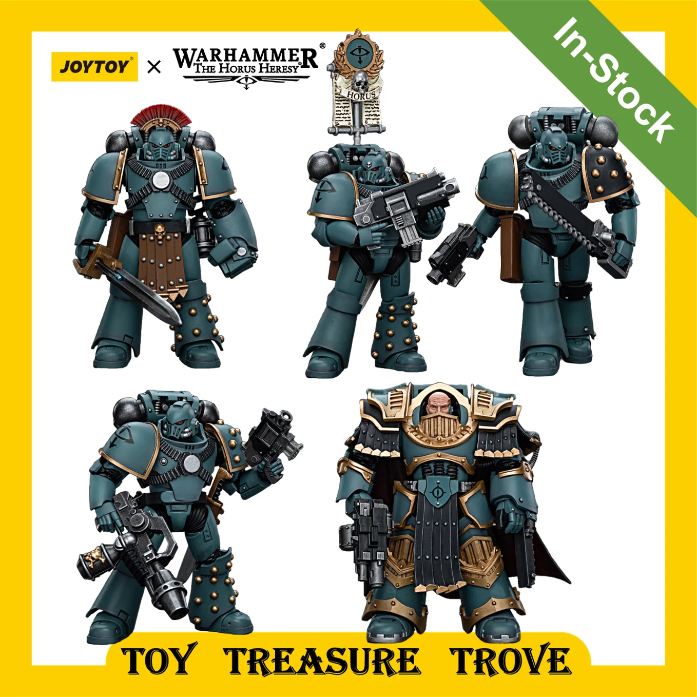 

[In-Stock] JOYTOY Warhammer 40k 1/18 Action Figure Sons of Horus MKIV Tactical Squad Legion Praetor Anime Military Model Gift