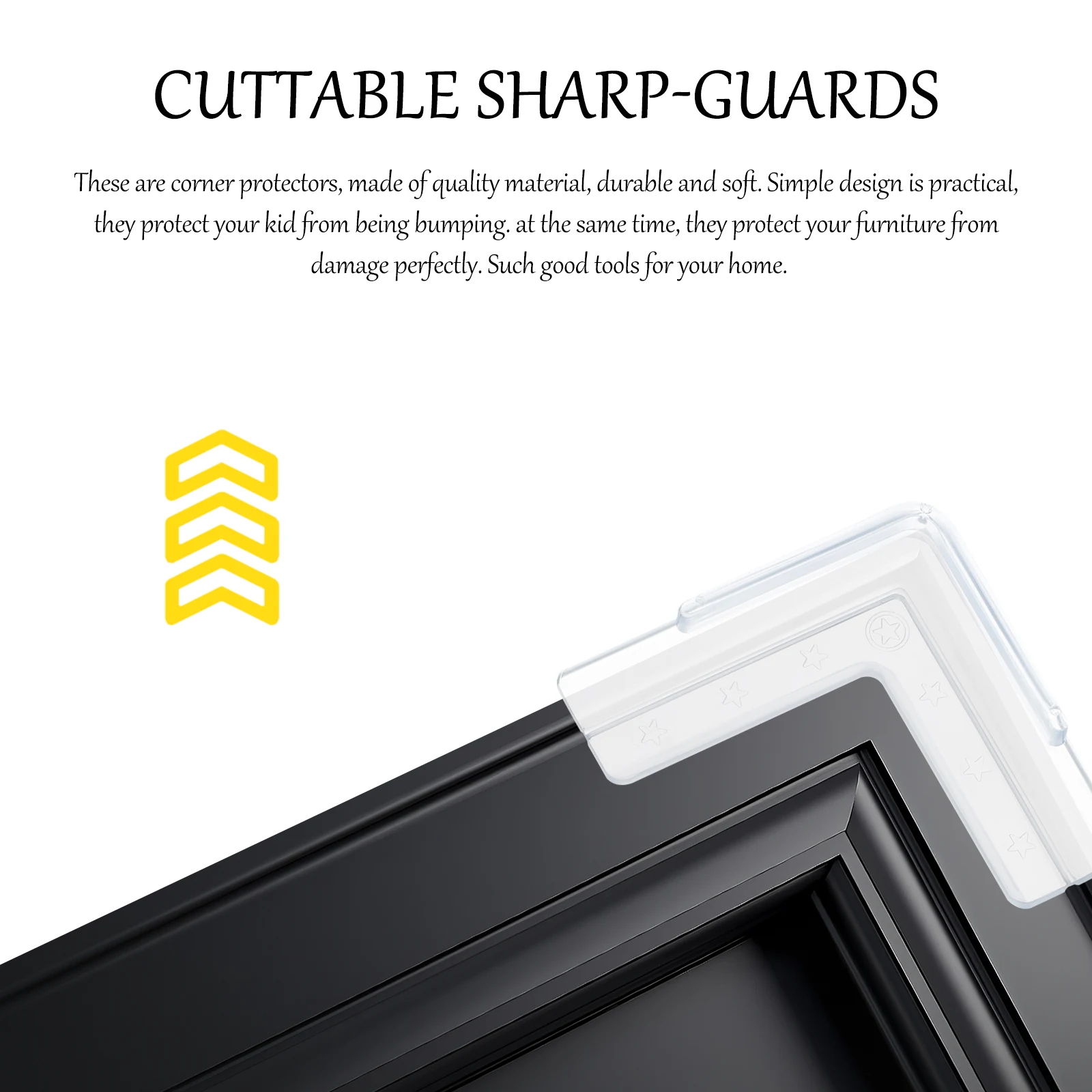 

12pcs Corner Protectors PVC Table Edge Guards Window Safety Strip Cuttable Anti Collision Furniture Bumper Sharp Edges Hardware