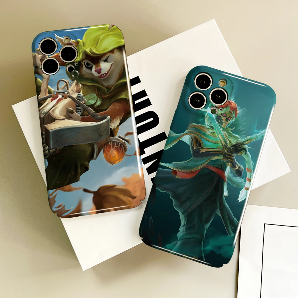 Game Dota 2 Phone Case For IPhone 16 15 14 13 12 11 Plus Pro Max Mini Glossy HD Hard Cover Film Shell