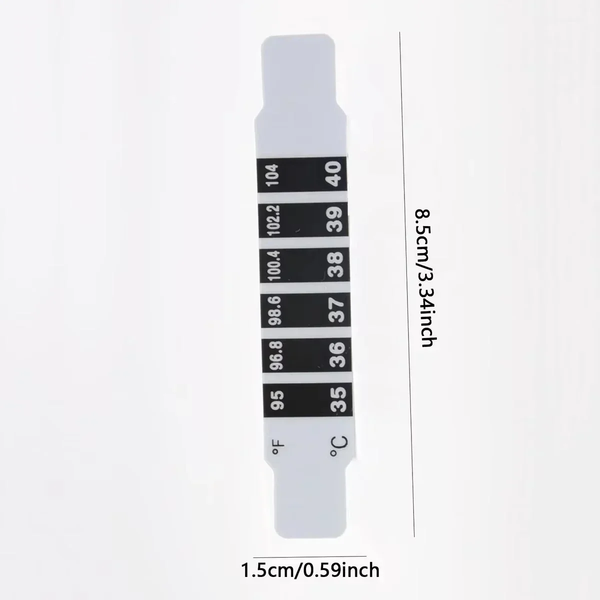 Termometro per testa sulla fronte Termometro flessibile riutilizzabile per acqua e latte Febbre Corpo Adesivo per temperatura per test per bambini e bambini
