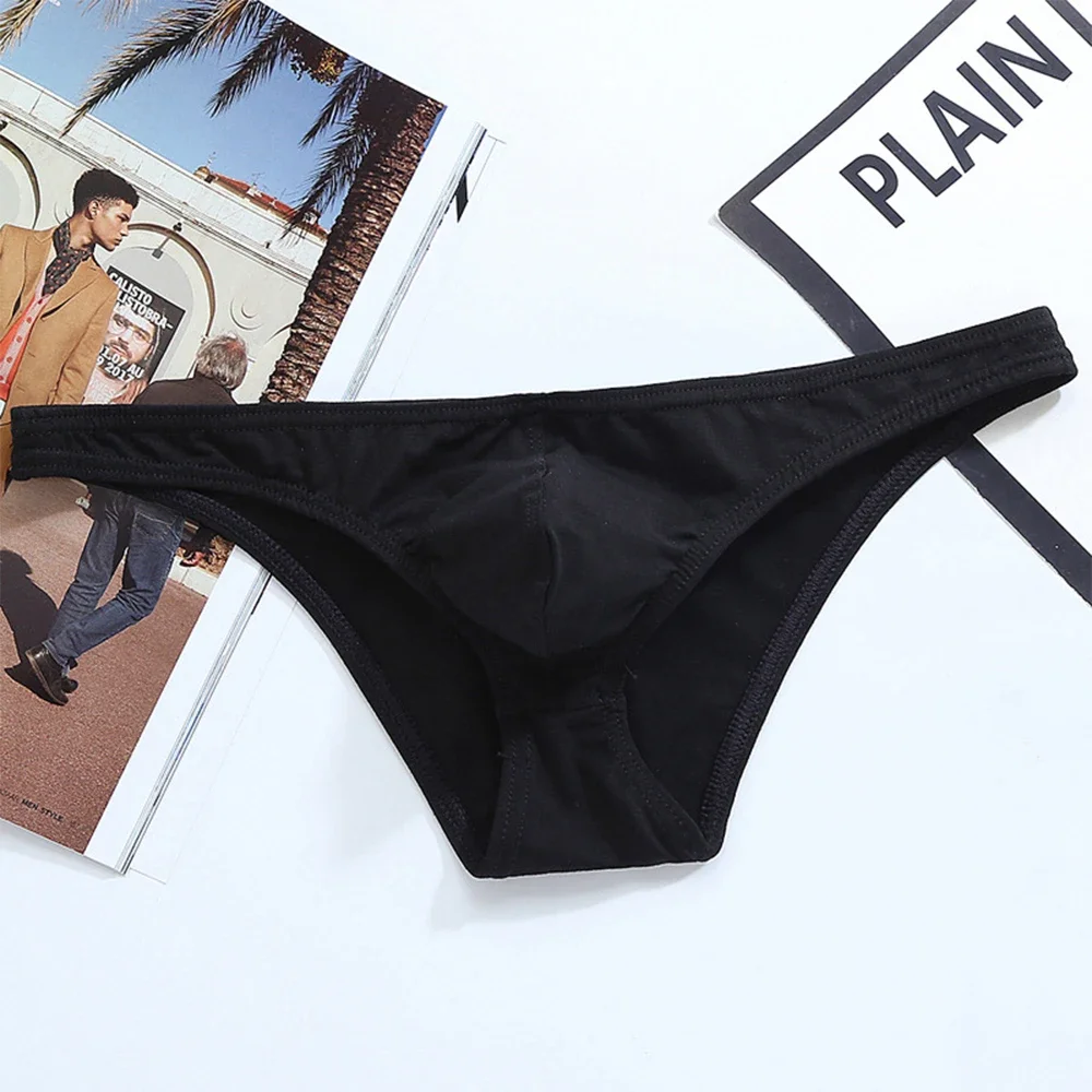 

Clothes Men Briefs Autumn Breathable Bulge Pouch Cotton Translucent Trunk Underpants G String Lightweight Panties