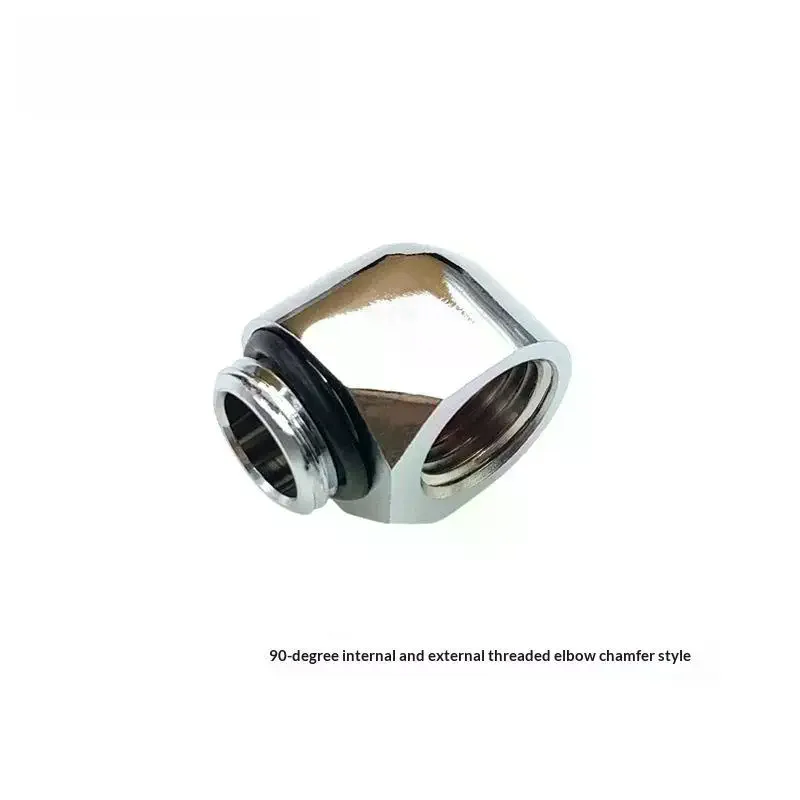 90 Degree G1/4'' Brass Thread Elbow Fitting Male to Female Connector for Outdoor Garden Sprinkler Pipe Connection