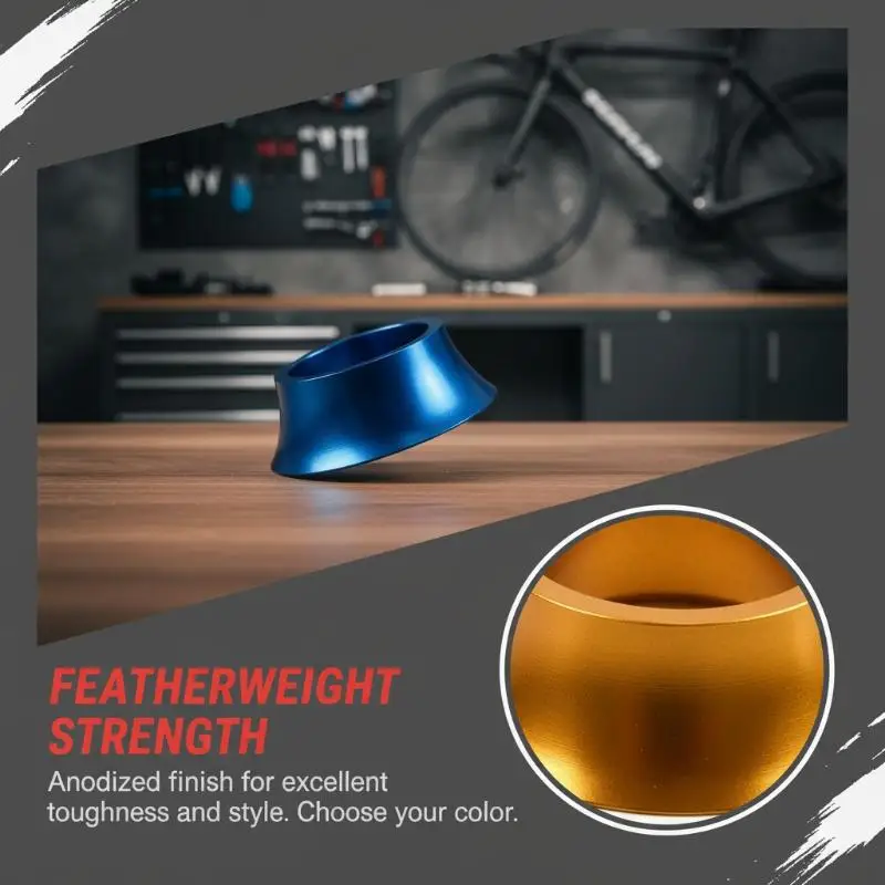 Fahrrad-Headsets Konische Unterlegscheiben Präzisions-CNC-gefertigte Aluminiumlegierungs-Headset-Abstandshalter Geeignet für Renn- und Mountainbikes – Detail 5