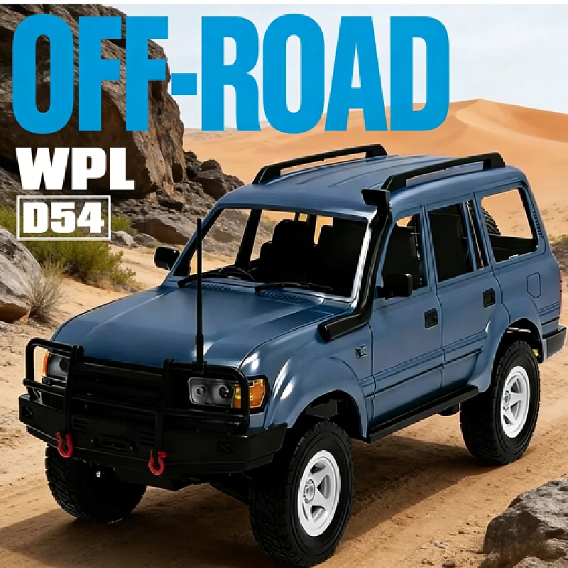 

2026 New WPL D54 1:16 RC Crawler 4WD Off-Road Climbing Vehicle 2.4G Remote Control Truck with Drift Tires Hobby Grade RC Car