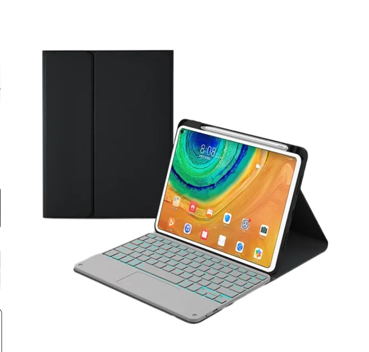 Touchpad Backlit Keyboard for Xiaomi Pad 6 Keyboard Mi Pad 6 Pro Bluetooth Keyboard Case 11 inch Fabric with Pen Holder Cover