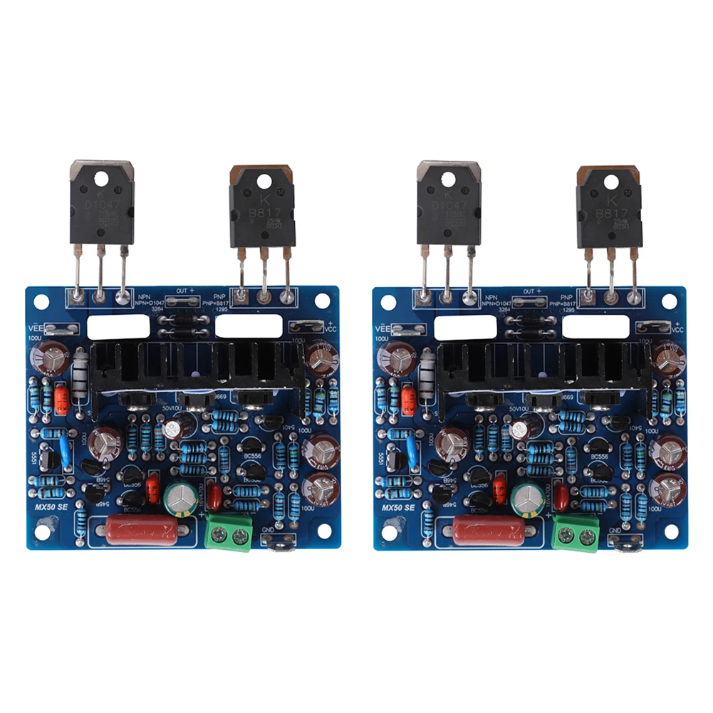 2pcs Stereo Audio Amplifier Board Dual Channel MX50 SE Power Audio Amplifier Board HiFi Audio Audio Replacement Parts