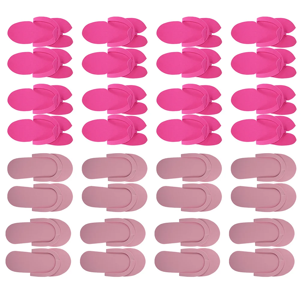 

Disposable Pedicure Slippers EVA Lightweight Anti Skid Household Travel Hotel Folding Reusable Safe Durable 16 Pairs