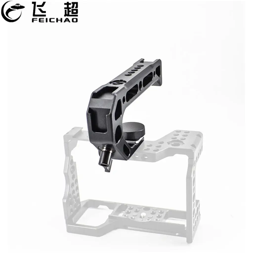 

Metal Camera Top Handle Hand Grip Handgrip with Arri Locating Hole Cold Shoe Mount for Nikon Canon Sony DSLR Camera Cage Handle