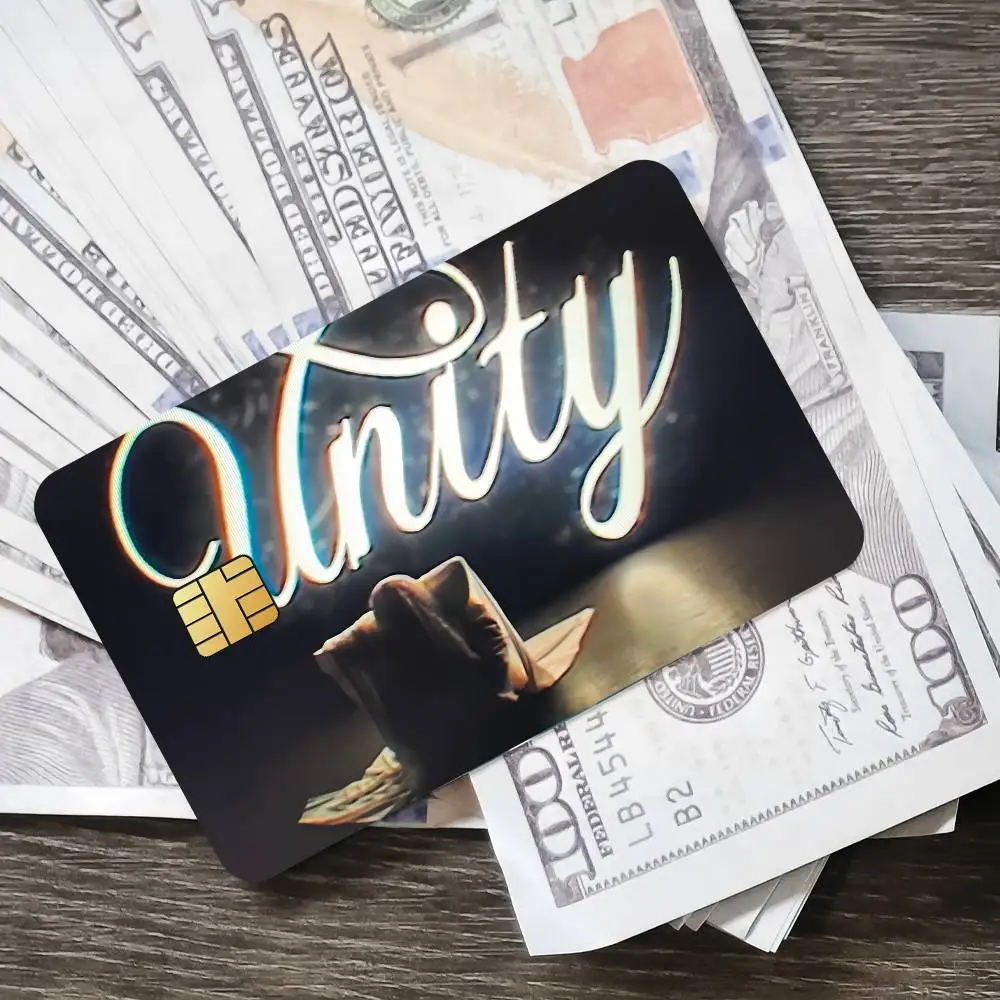 Unity J-Joost KleInS Singer Card Stickers Waterproof Film Skin Cover 4PCS Credit Debit Front Decoration Bank Pass 3d Sticker