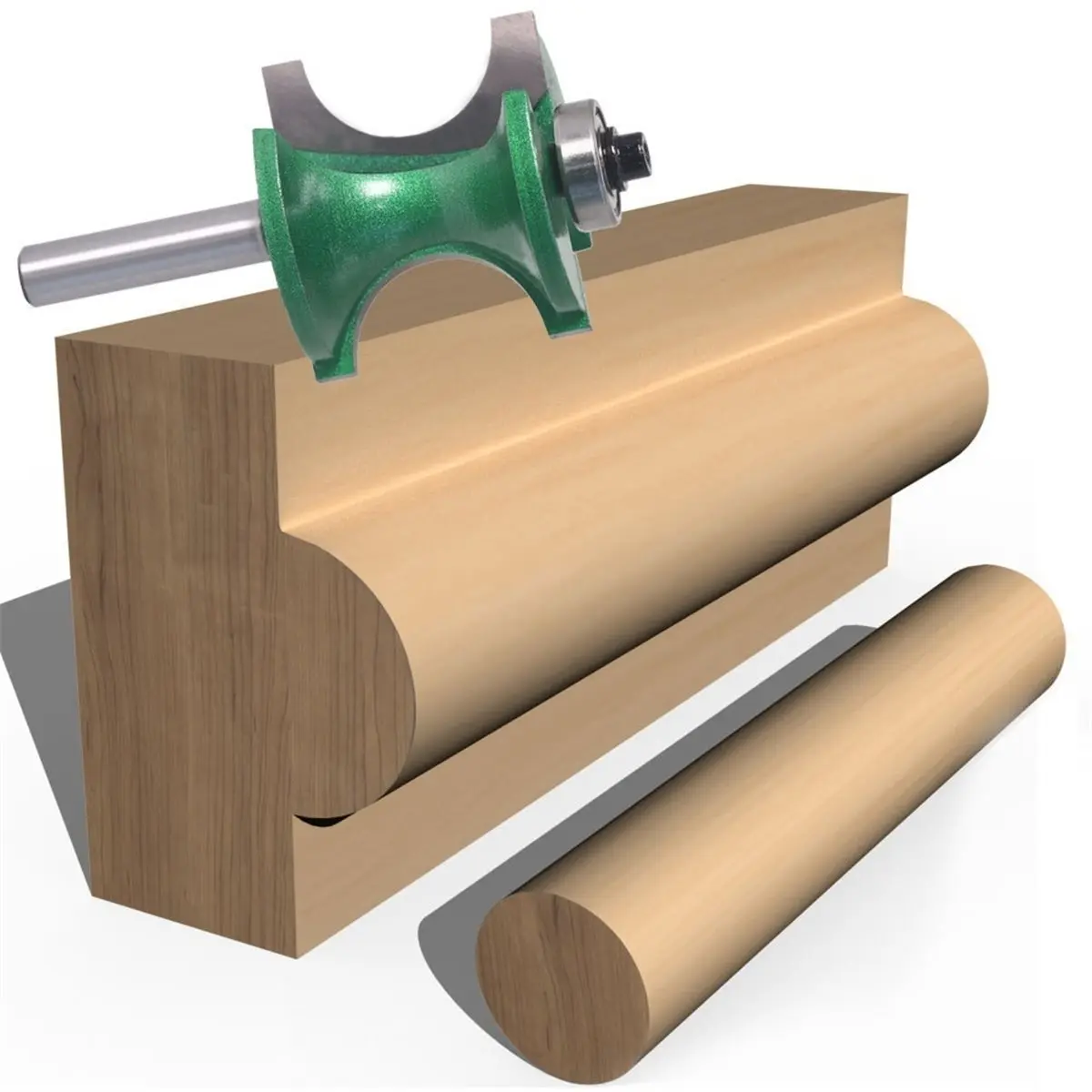 For Wood Bit Face Mill End Mill Tools 8MM Shank Bull Nose Radius Bit Router Bit Cutters Woodworking Milling Cutter