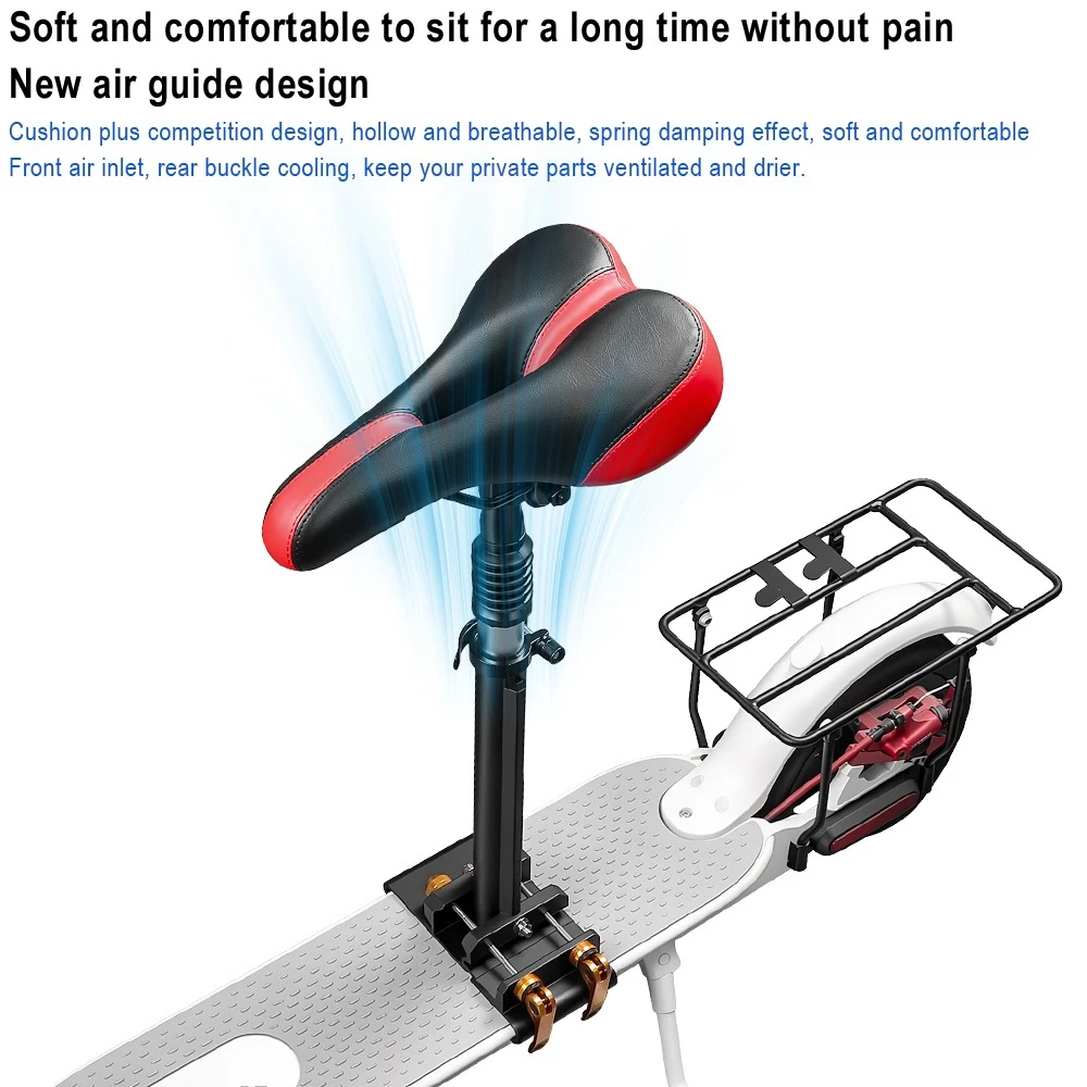 Foldable Height Chair Adjustable Folding Saddle Scooter Seat for Xiaomi M365 Pro 1S Shock Absorption Electric Scooter Seats Part