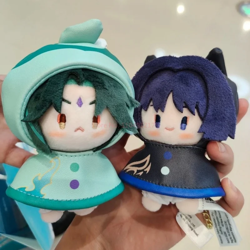 Подлинная серия Genshin Impact Fun In The Rain, плюшевая кукла, кулон, игровая фигурка Xiao Furina Wanderer Kazuha, милый декор, подарки