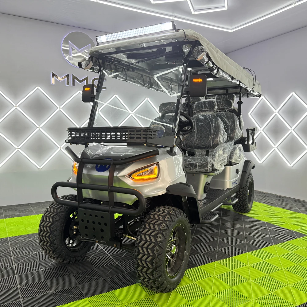 Новый роскошный 6-местный 4-местный 4-колесный 4x4 привод 2 сиденья 72 В 200 Ач скутер электрическая тележка для гольфа
