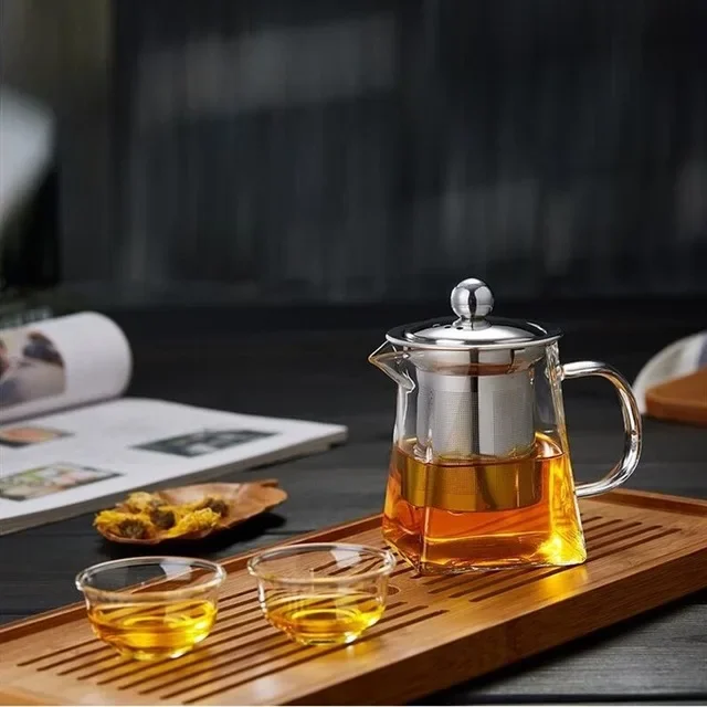 Glass Teapot with Stainless Steel Infuser 2