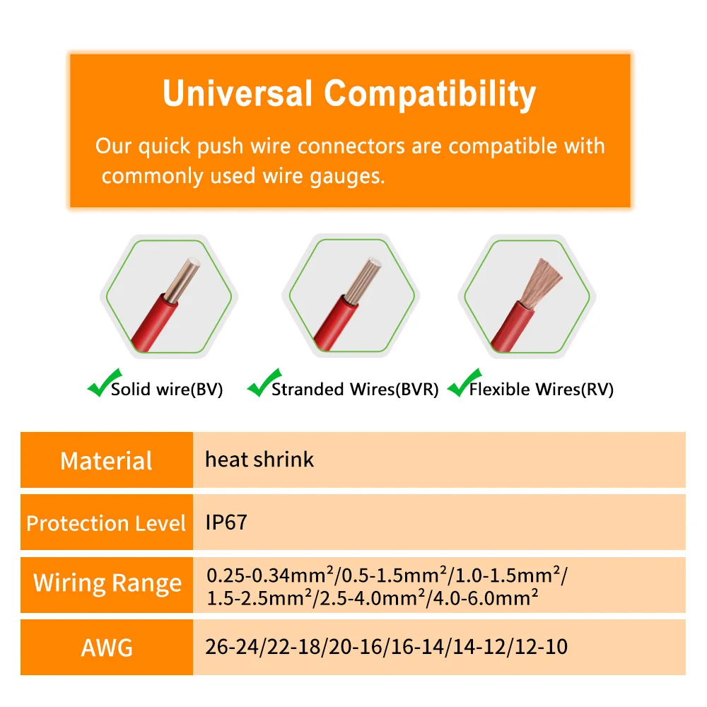 DIY GO 50/100PCS Waterproof Heat Shrink Butt Wire Connectors Tinned Copper Solder Seal Terminals Thermal Shrinkage Sleeve Splice
