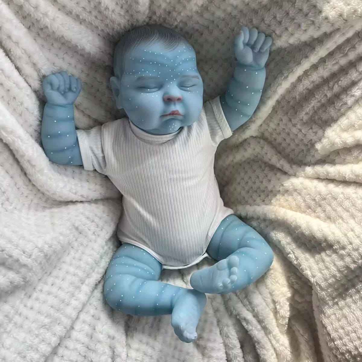 JOYORA Simulation Reborn Baby Doll Featuring 3d Painted Light Beige Skin Visible Blood Vessels Vinyl Limbs With A Soft Plush