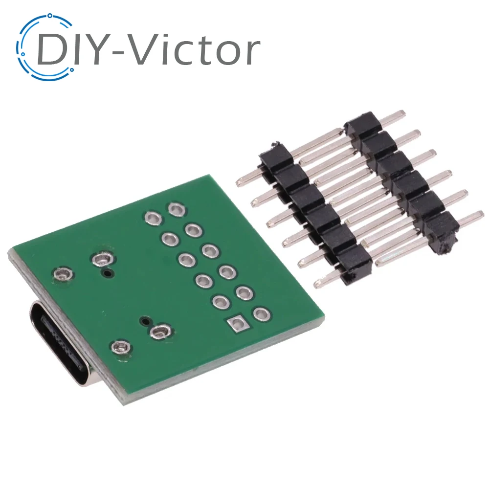 1PCS USB TYPE-C to DIP PCB Connector Pinboard Test Board Solder Female Dip Pin Header Adapter