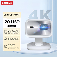 Lenovo 4K Ultra HD Projector 100P Android WIFI 6  Auto Focus Outdoor Full HD Video Projector Portable Movie Home Theater