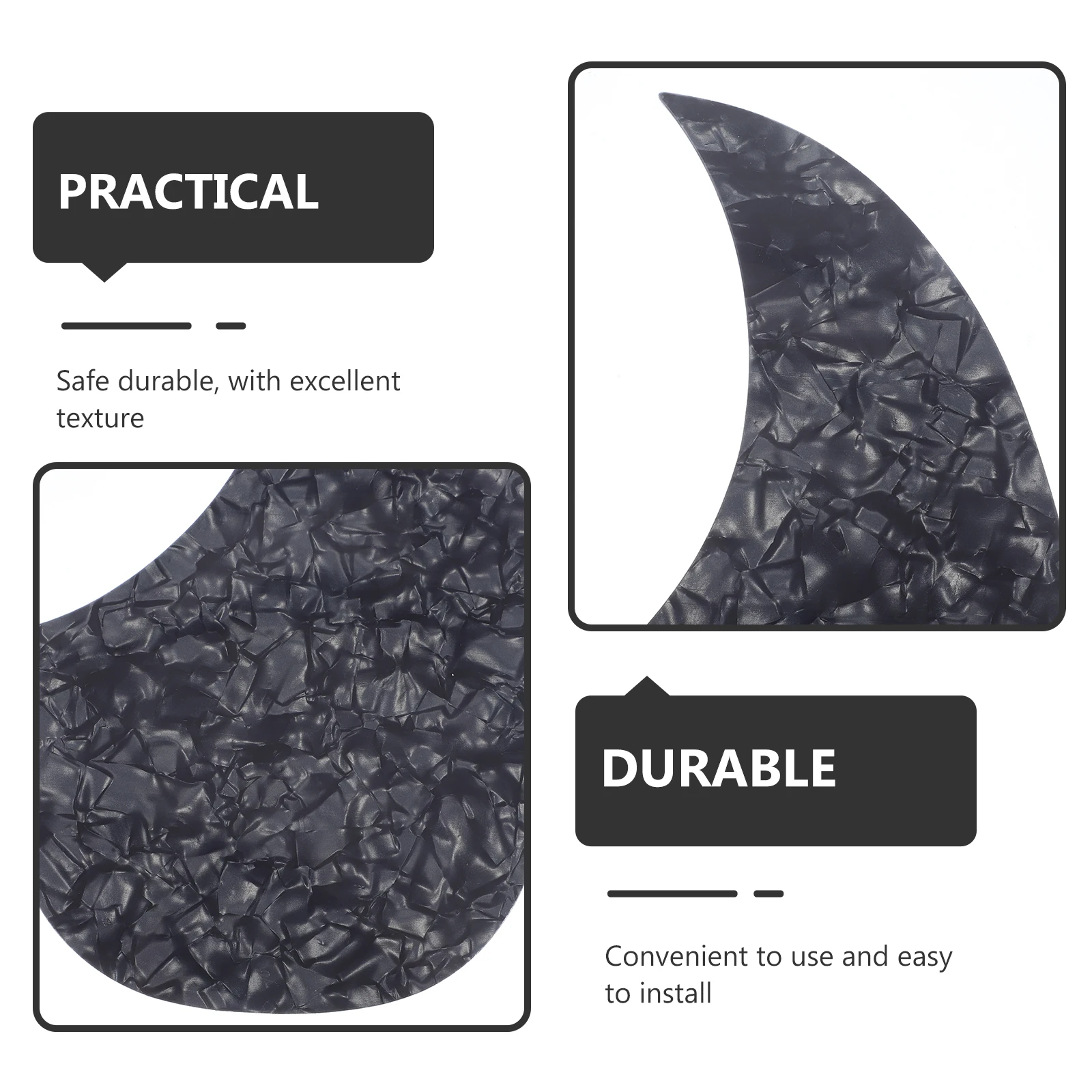 Guitar Impact Protection Cover Backplate Acoustic Self-adhesive Protector Accessory