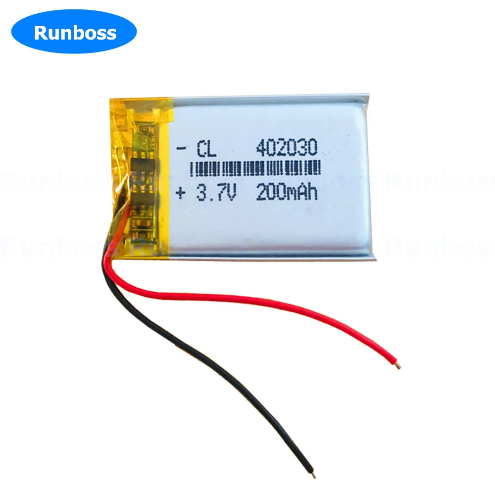 Replacement 3.7V 200mAh Battery PL402030 1S1P for Fiio E3, E5, E6 2 Wires