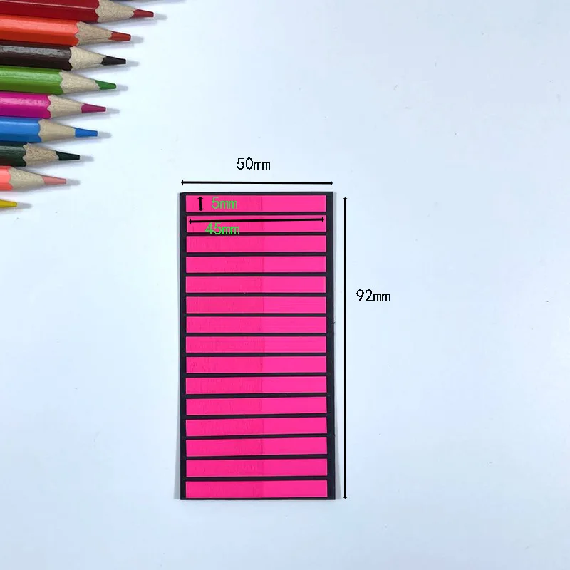 300 Stück Farbindex-Haftnotizen, ultrafeine Index-Etikettenaufkleber, PET-Haftnotizen, Textmarker anstelle von transparenten Aufklebern – Detail 11