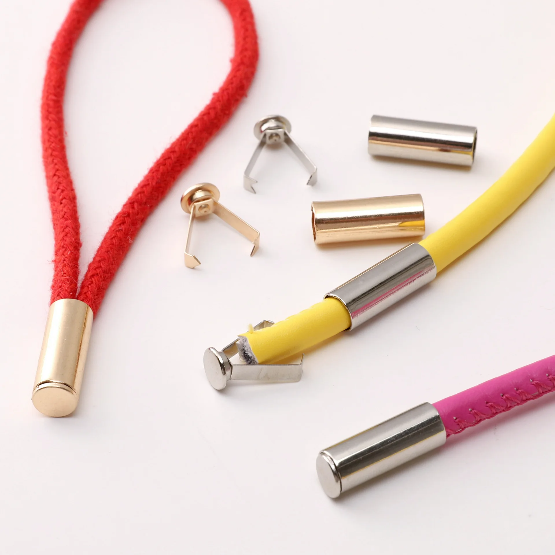 

5/10Pcs Detachable Stopper With Lid Cap Rectangle Cord Ends Lock Buckles For DIY Bracelet Necklace Rope Jewelry Making Supplies