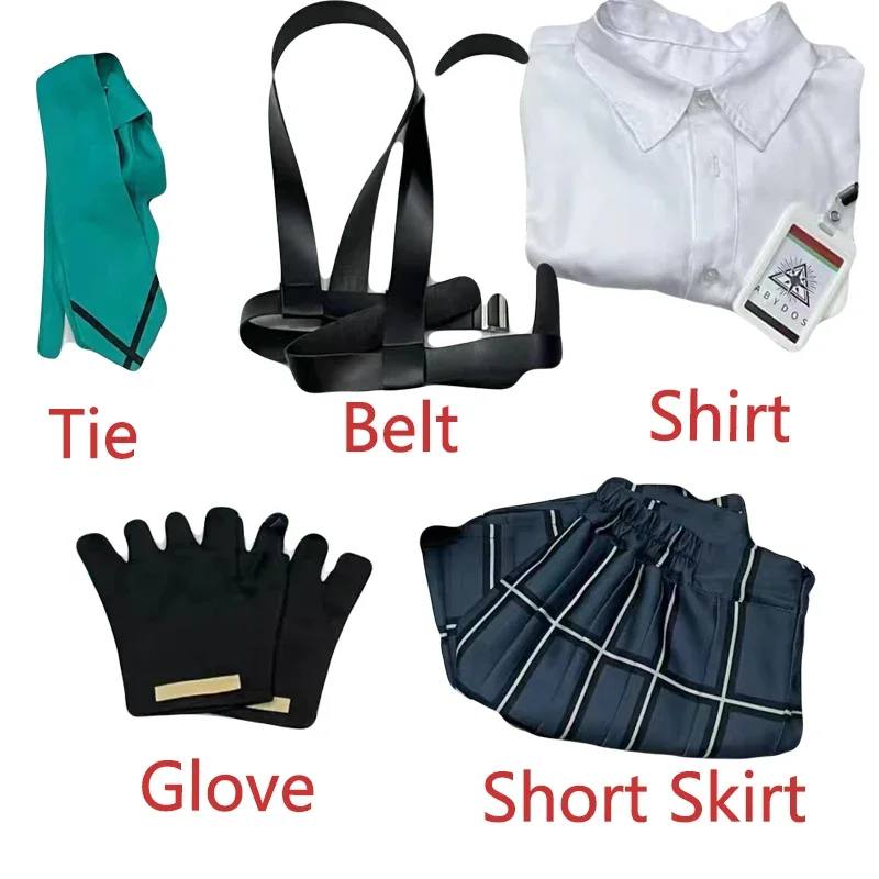 Game Blue Archive Takanashi Hoshino Cosplay Costume JK Suits  Adult Women Skirt   Top Uniform Halloween Party Outfits