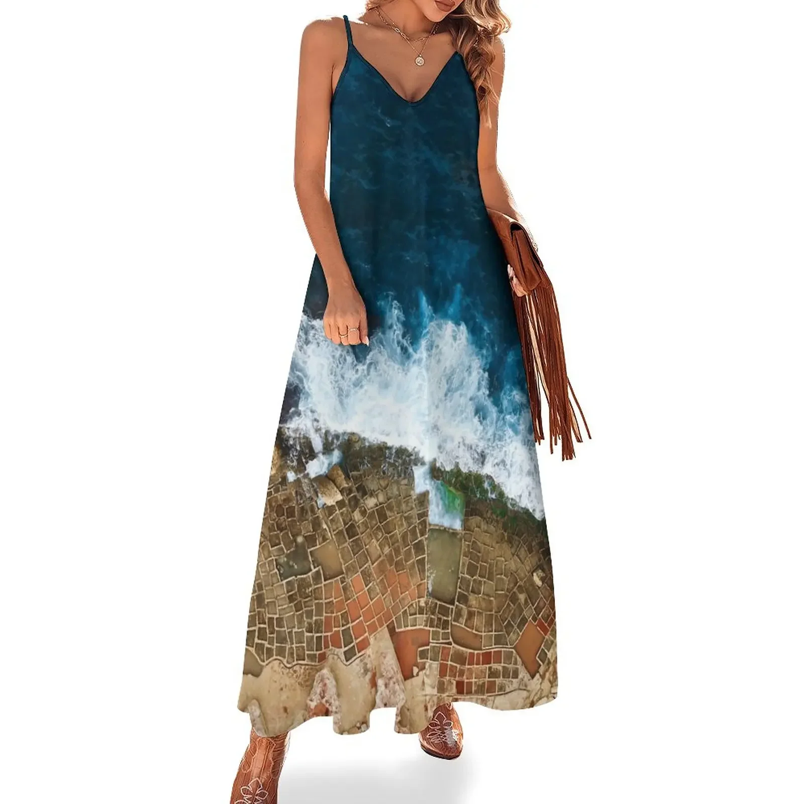 

An aerial shot of the Salt Pans in Marsaskala Malta Sleeveless Dress prom dress Long veiled dresses Clothing Dress