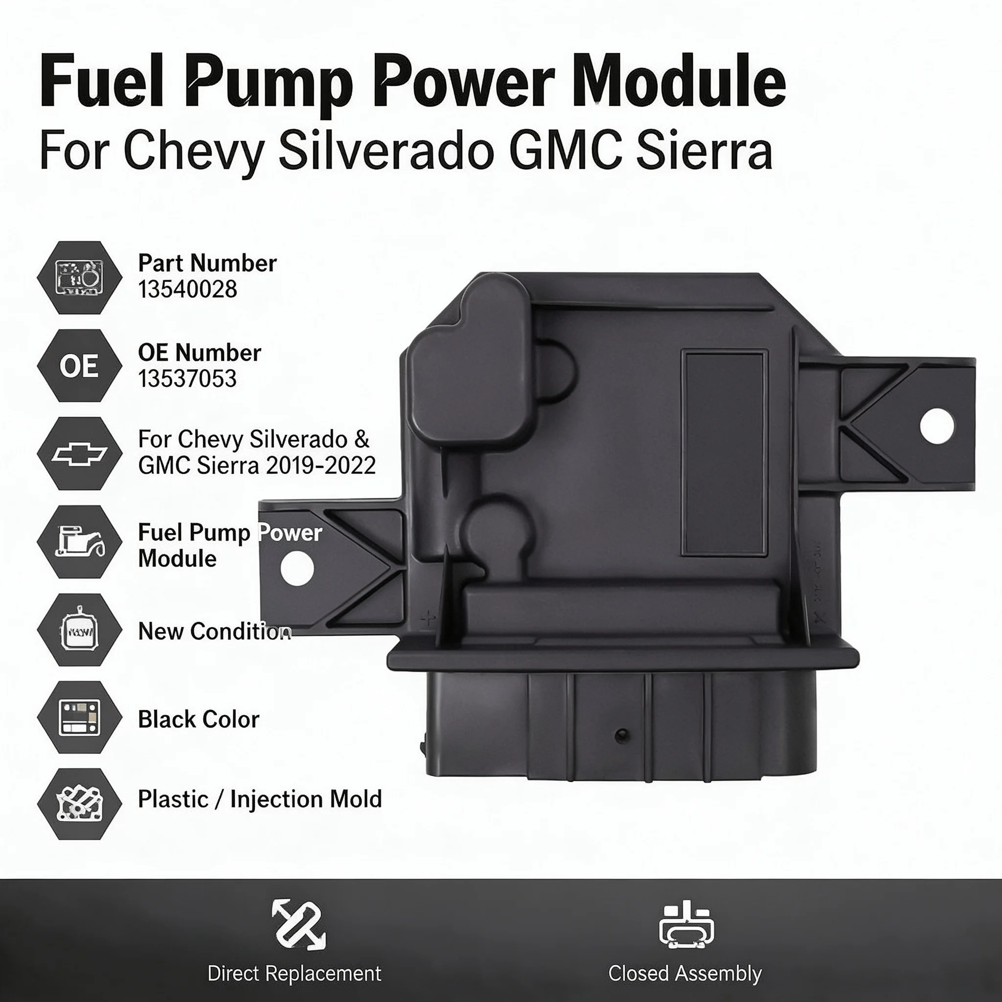 Fuel Pump Power Control Module, Fuel Pump Power Control Module for Chevy Silverado GMC Sierra, Fuel Pump Power Control Module