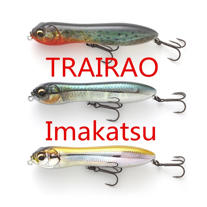 Isca Clássica IMAKATSU Snake Head Pencil Tamanho Pequeno Trairao 90 Jr para Pesca em Oceano, Rio, Lago, Lagoa e Riacho