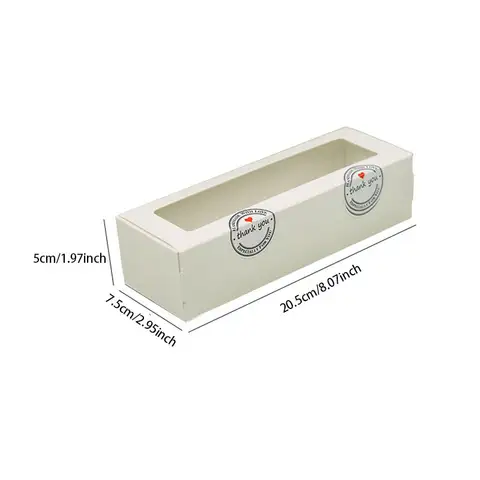 10/20/30/50 पीस क्राफ्ट पेपर पैकेजिंग बॉक्स पारदर्शी विंडो कैंडी बेकिंग केक बॉक्स शादी जन्मदिन पार्टी उपहार बॉक्स के लिए 6 best sales केक पैकेजिंग - №3