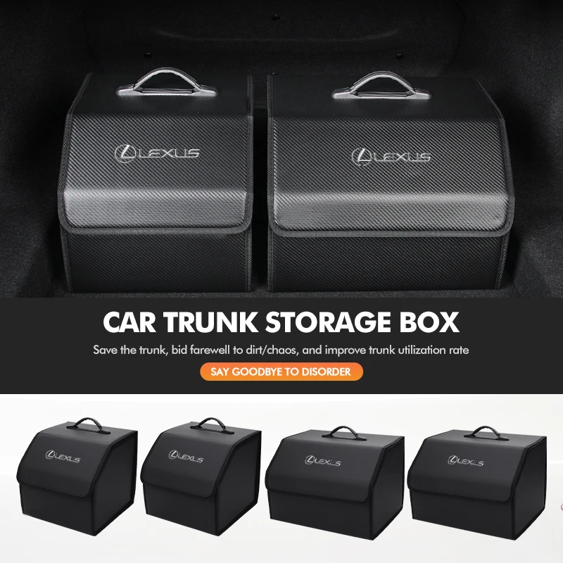 Car Trunk High Capacity Box Stowing Storage Bag Accessories For Lexus UX250h RX450h CT200h RX400h NX300h RX350 RX300 GX470