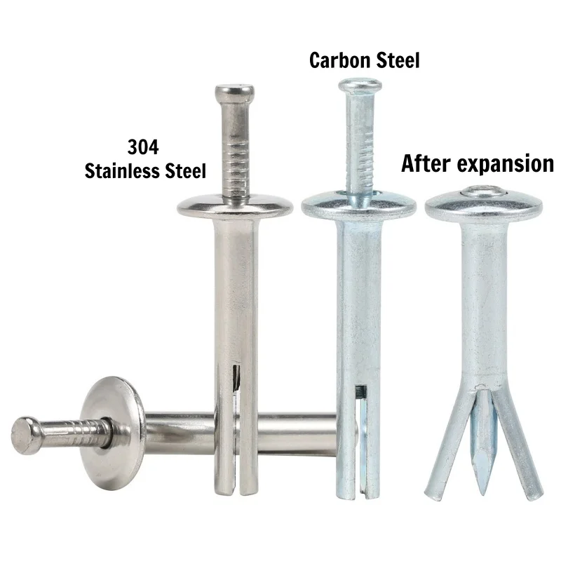 304 Stainless Steel/Zinc Plated Hammer Drive Pin Anchors Set Concrete Anchor for Concrete Brick Block M6x40 M6x50 M6x60