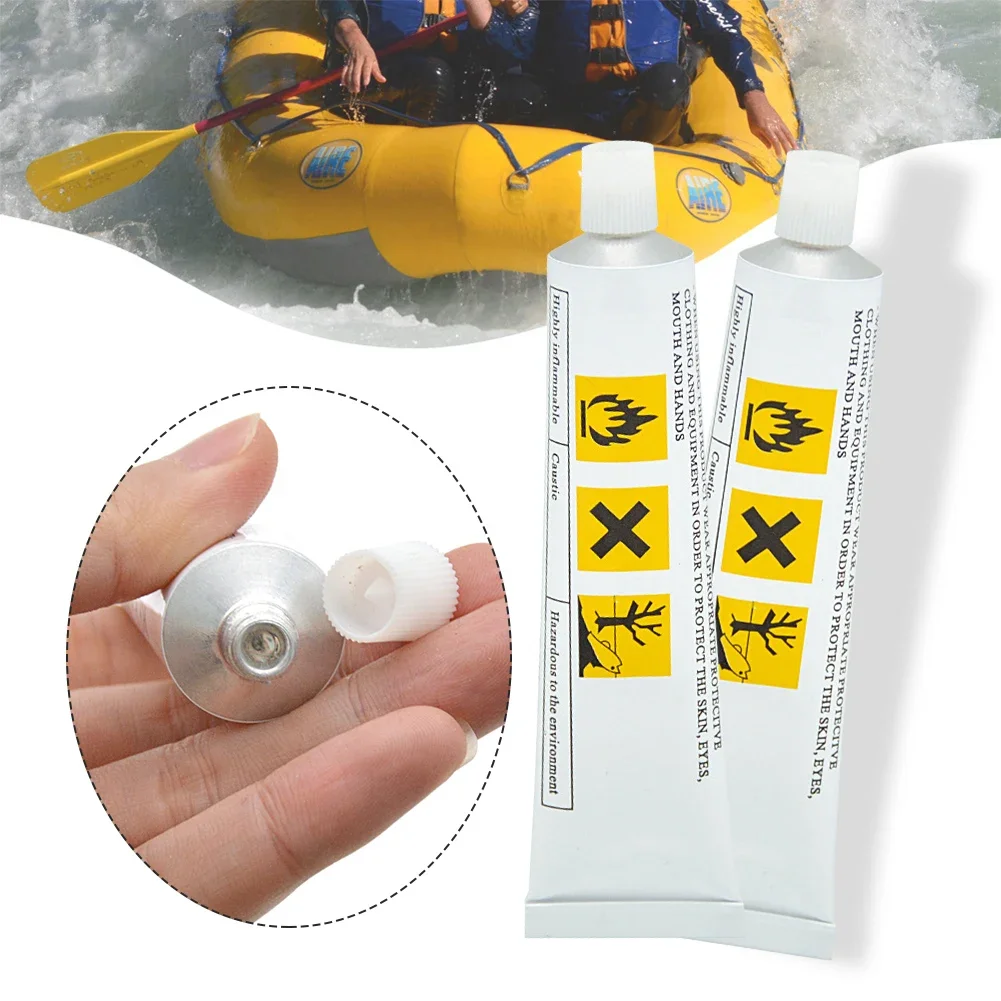60ml PVC Inflatable Glue Tape Repair Patch Glue Kit Adhesive For Swimming Air Bed Pools Repairing Boat Inflatable Toy Spa Kayak