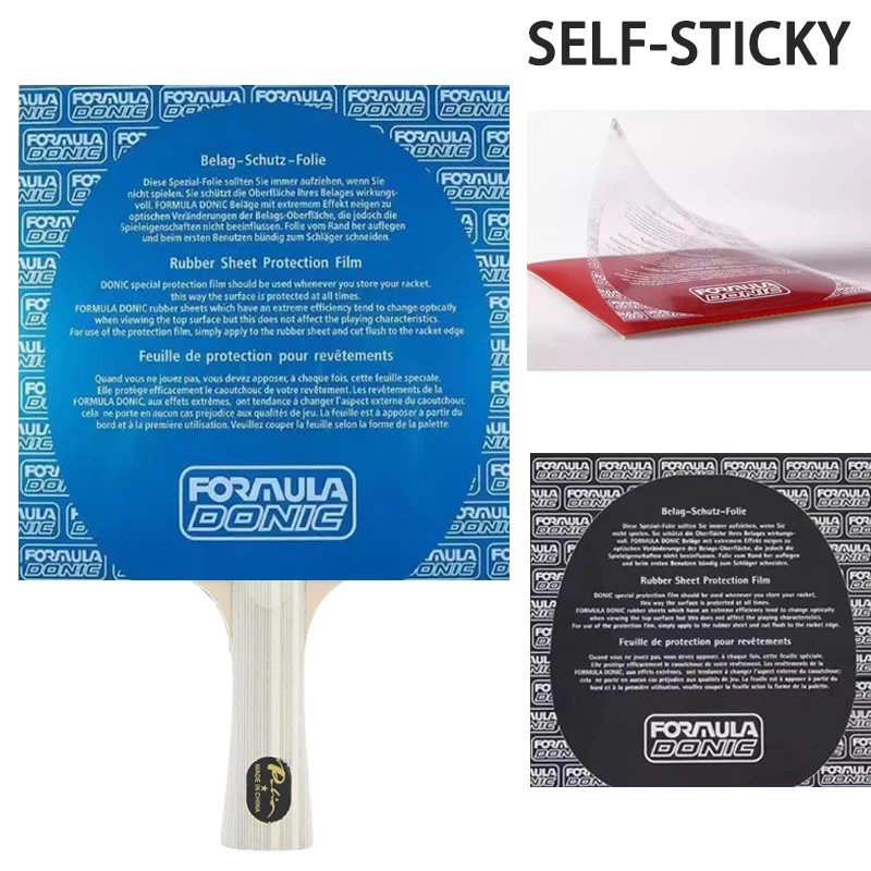 DONIC SelfSticky Table Tennis Racket Protective Film Protector Side Edge Tape Ping Pong Paddle Bat Set Accessories 1/2/3/4/6 PCS